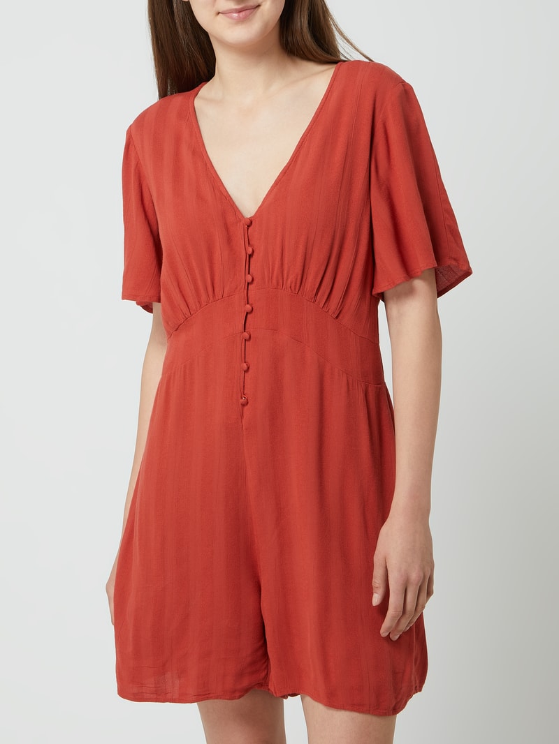 Playsuit aus Viskose in terrakotta