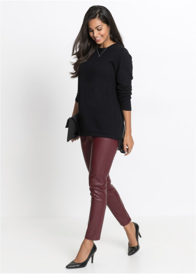 Pullover mit Bluseneinsatz
