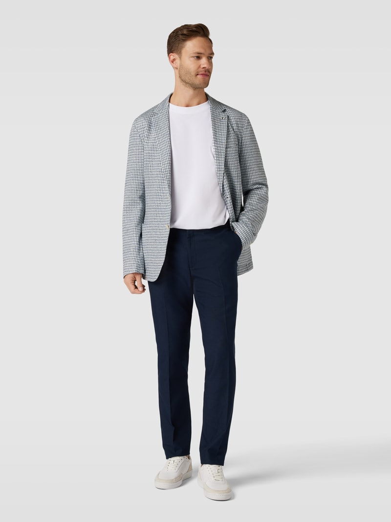 Sakko mit Hahnentrittmuster Modell 'Hanry' in blau