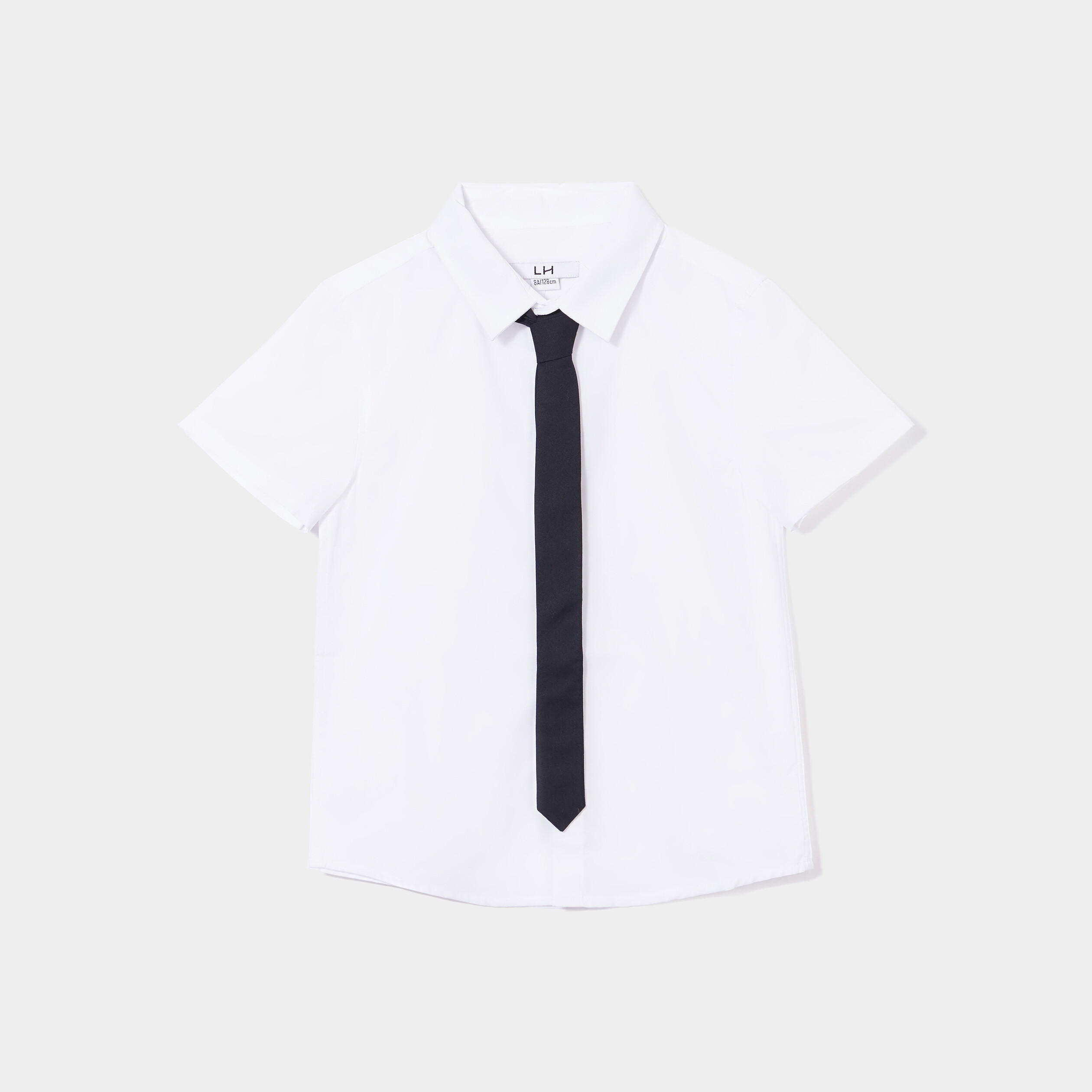 Chemise manches courtes blanc garçon | La Halle