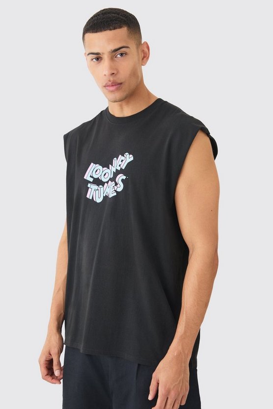 Oversize Tanktop mit lizenziertem Looney Tunes Print