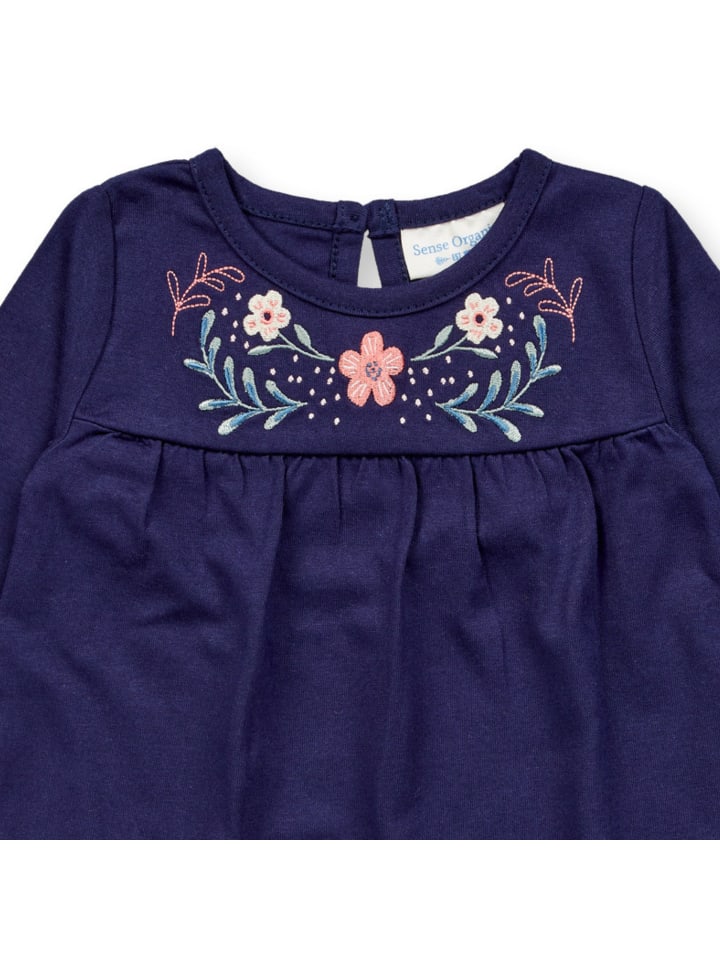 Sense Organics Baby Tunika Edith Flowers in Dunkelblau günstig kaufen 92