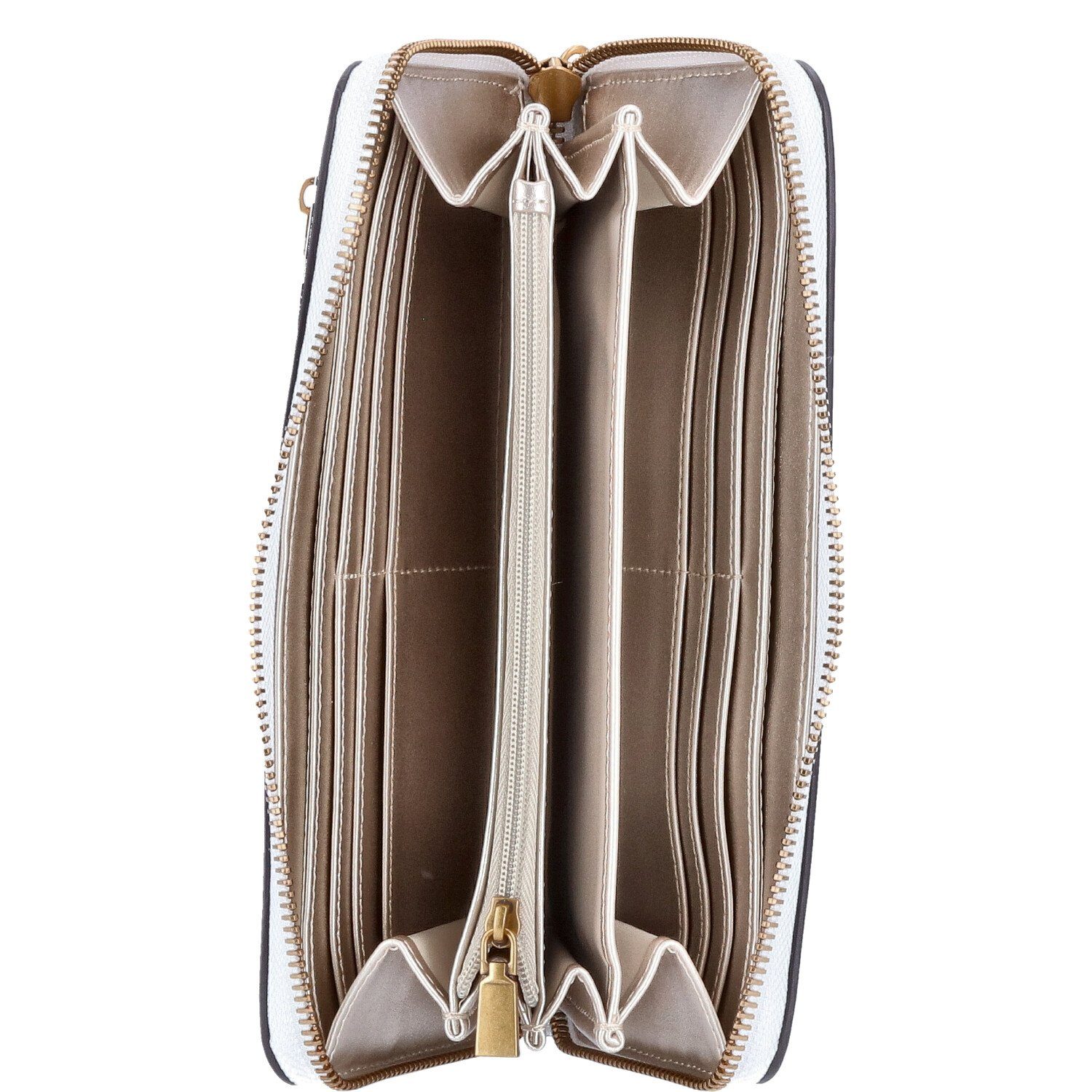 Guess Geldbörse GUESS Damen Geldbörse Laurel White (Stück, Stück)