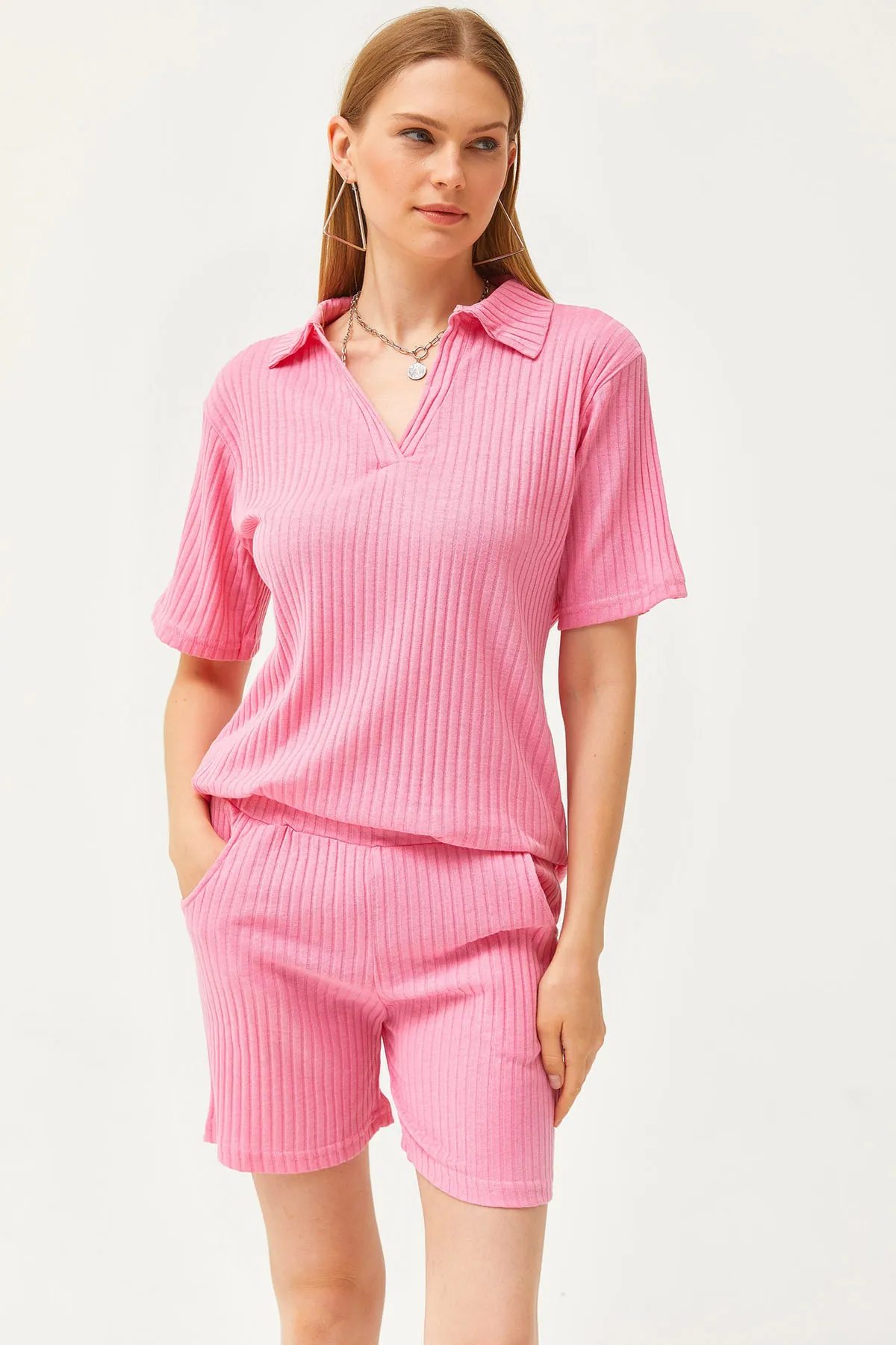 Olalook  Zweiteiler - Rosa - Oversized