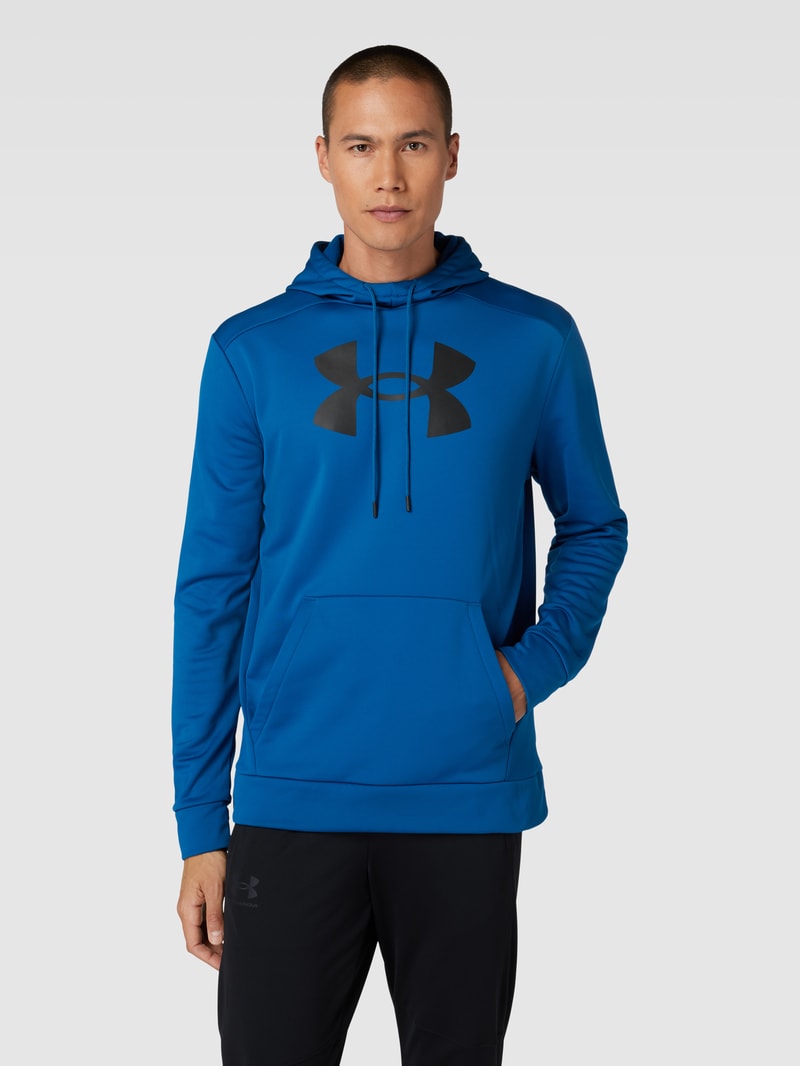 Hoodie mit Logo-Print in petrol