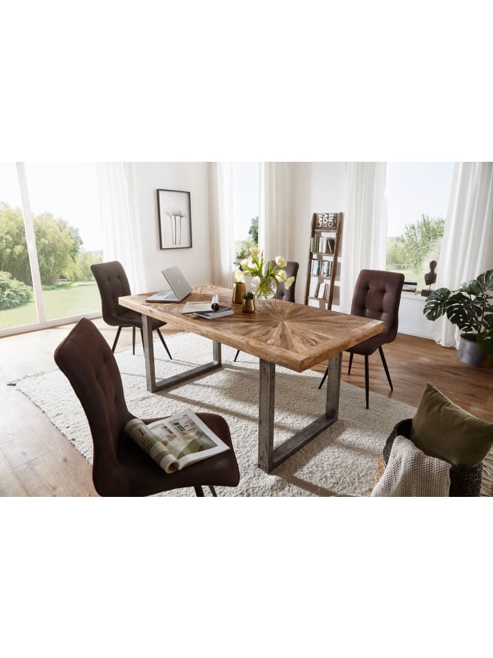 KADIMA DESIGN Esstisch Mango Massivholz Esszimmertisch 180x76,5x90, Küchentisch günstig kaufen