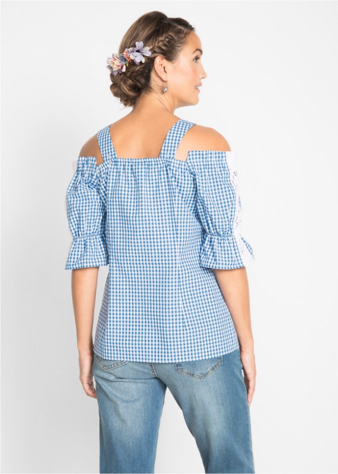 Trachtenbluse mit halbem Arm