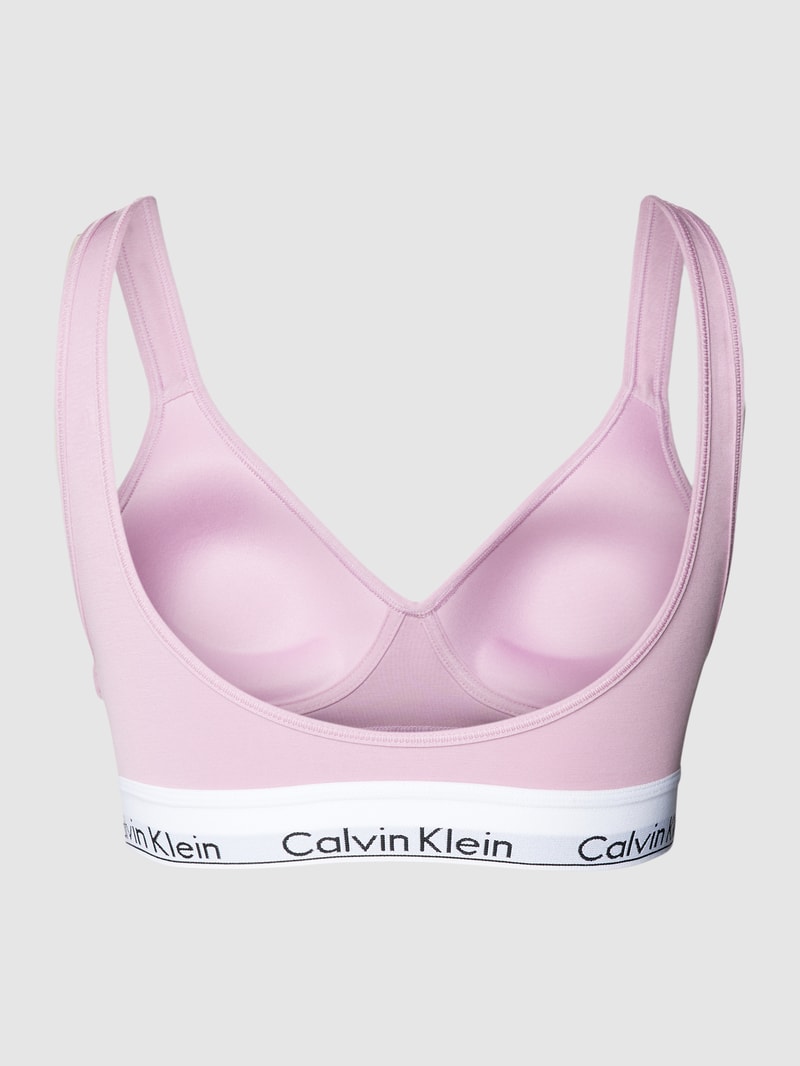 BH mit Label-Detail in flieder