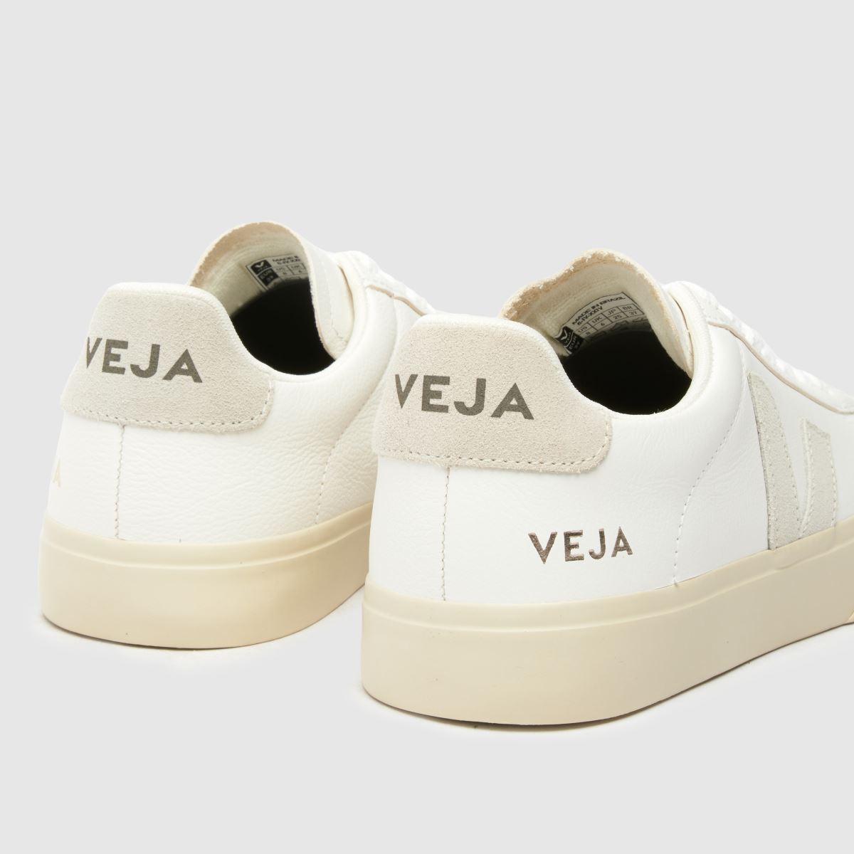 VEJA campo sneakers i vitt & beige