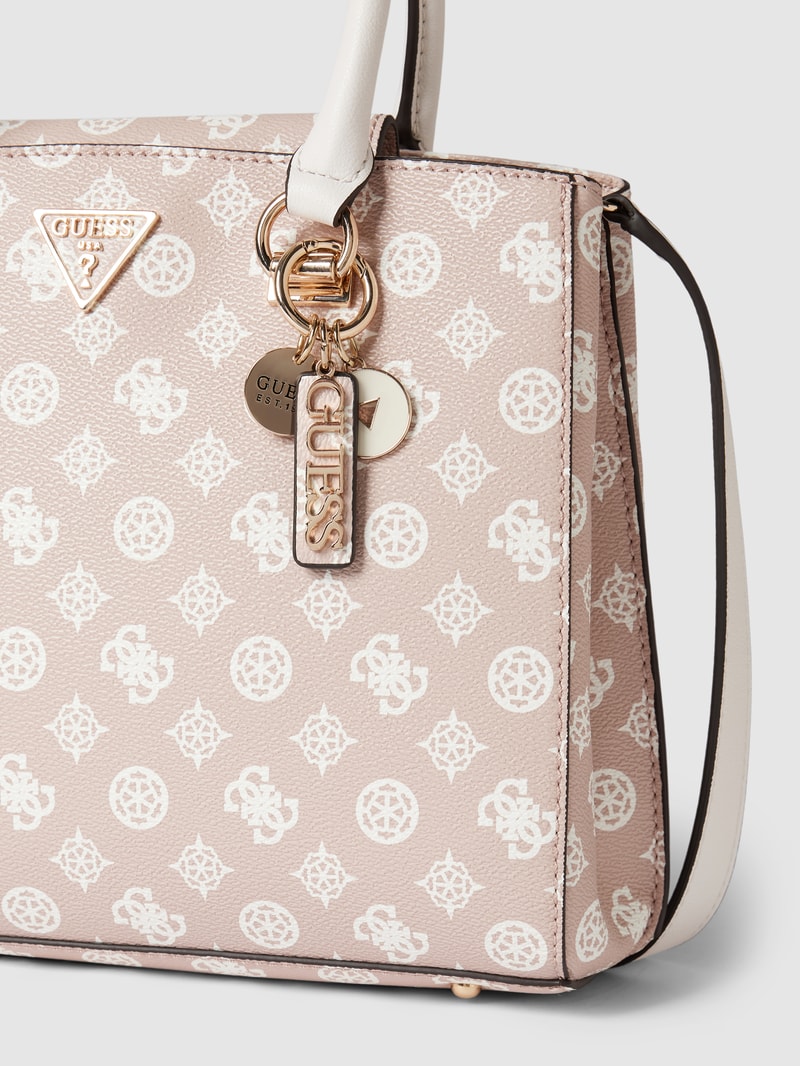 Handtasche mit Allover-Muster Modell 'NOELLE' in rosa