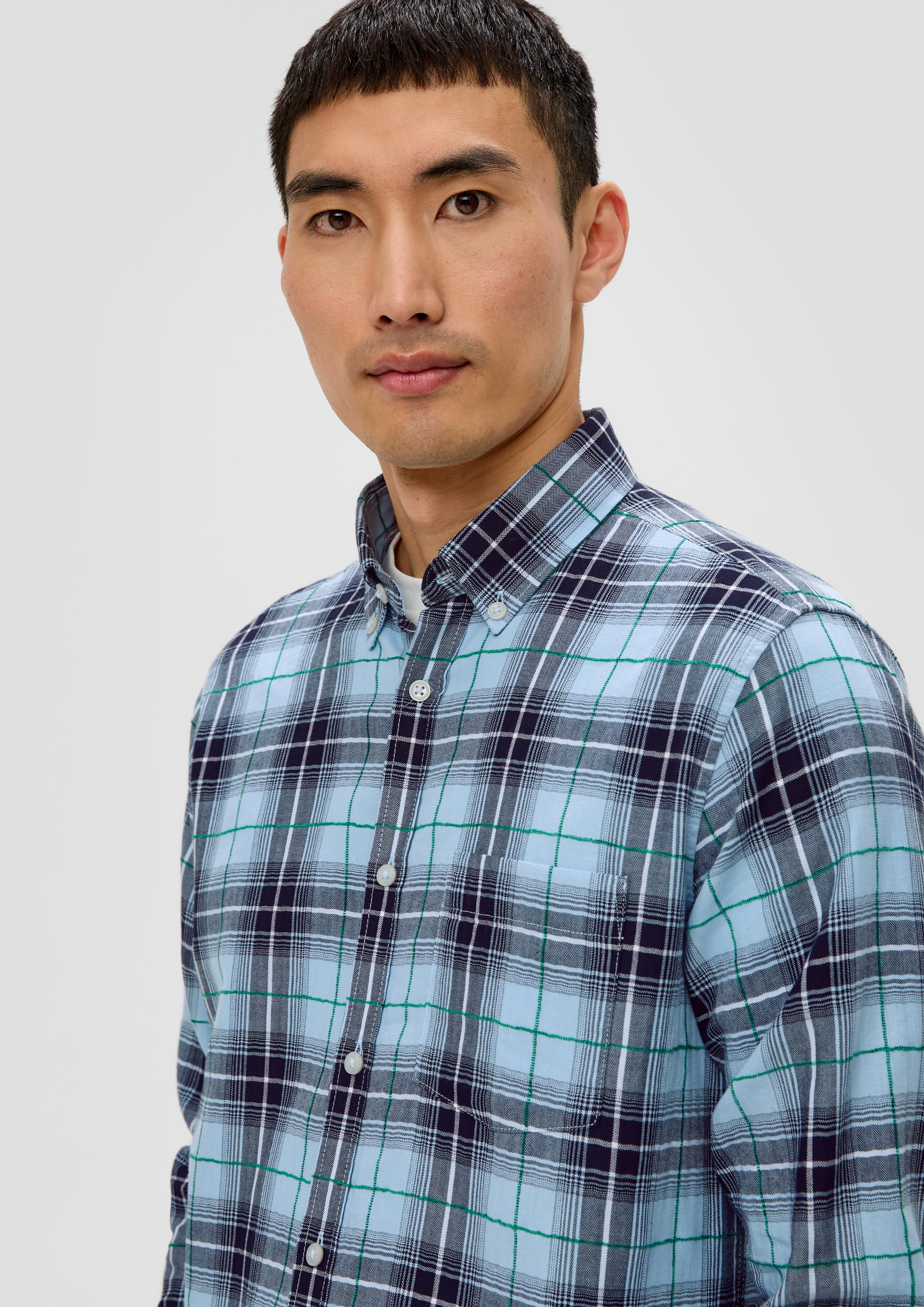 Regular: Langarmhemd mit Button-down-Kragen  2140654-50N1