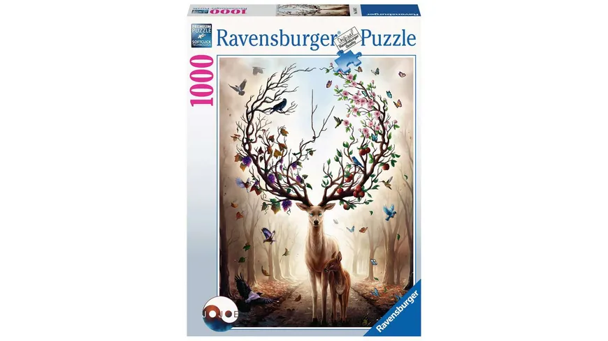 Ravensburger Puzzle - Magischer Hirsch, 1000 Teile