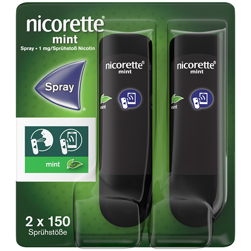 NICORETTE Mint Spray 1 mg/Sprühstoß NFC  2 St  Spray