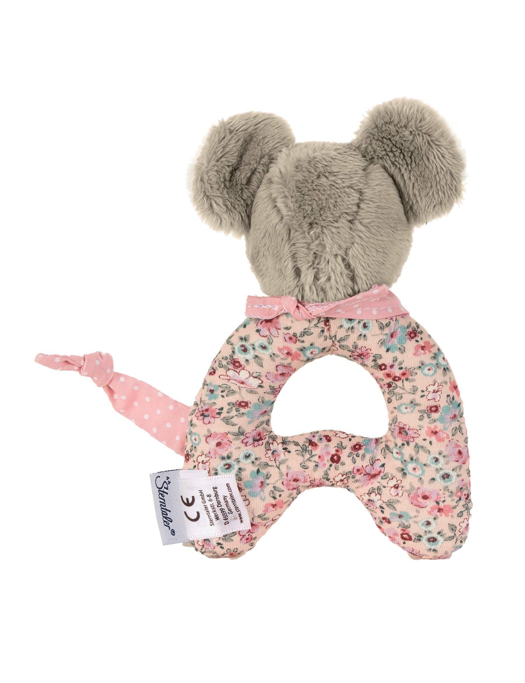 Greifling Maus Mabel in Rosa, 15 cm