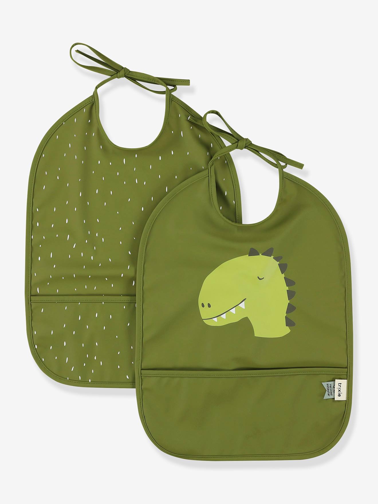 Trixie 2er-Pack wasserdichte Baby Lätzchen TRIXIE - grün