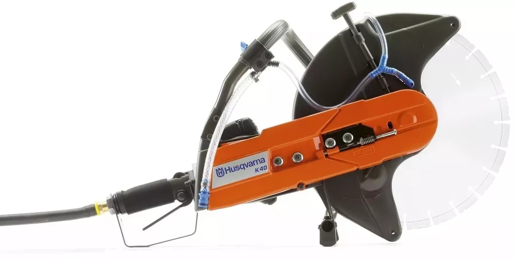 Sega troncatrice Husqvarna 968372401 K40 da 350 mm + lama diamantata S45