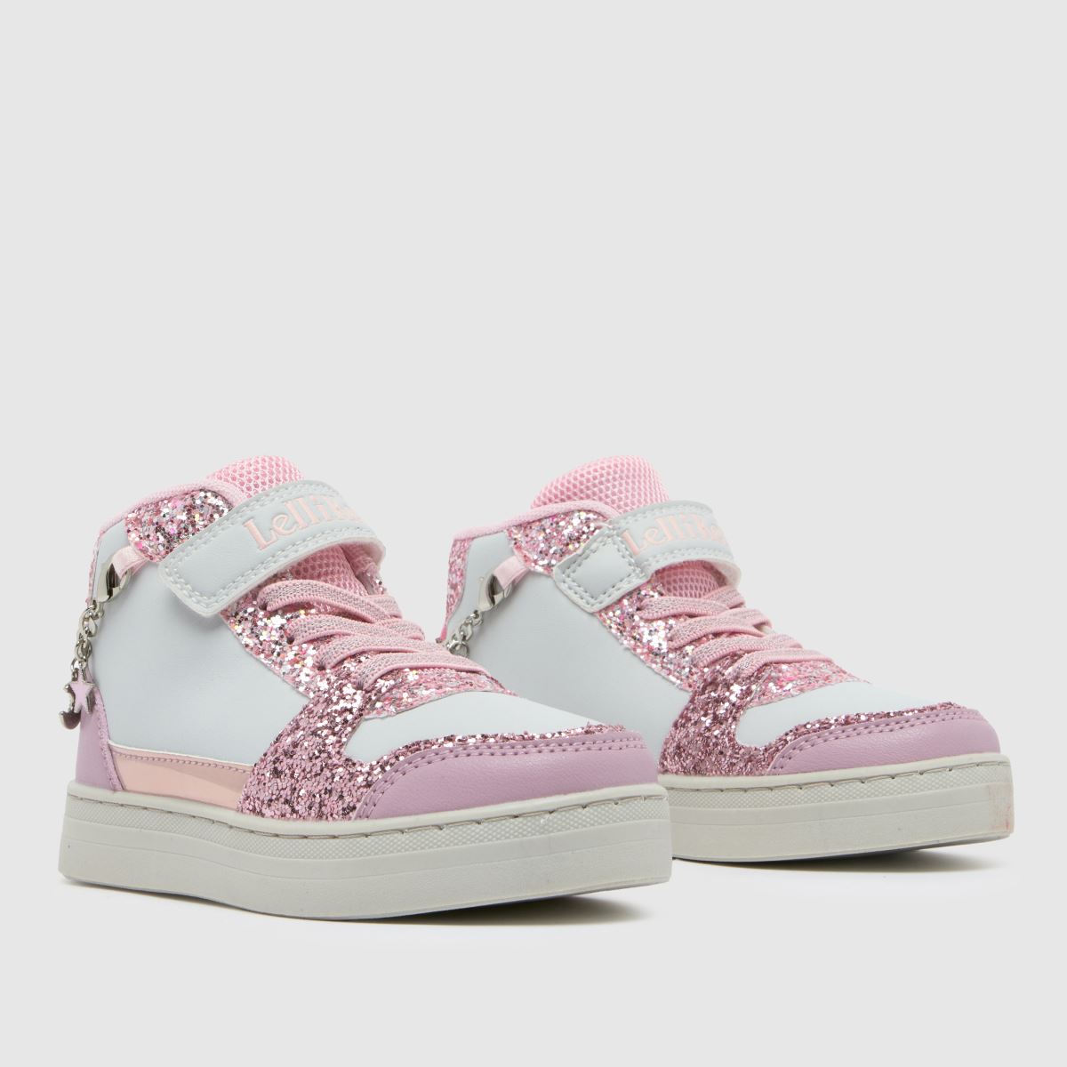 Lelli Kelly ljusgrå gioiello mid flickor juniorsneakers