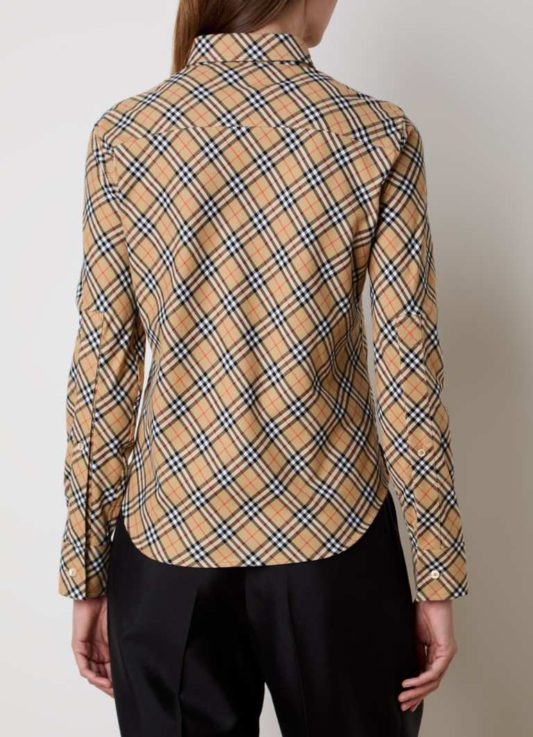 Μπλούζα Burberry από οργανικό βαμβάκι με καρό σχέδιο