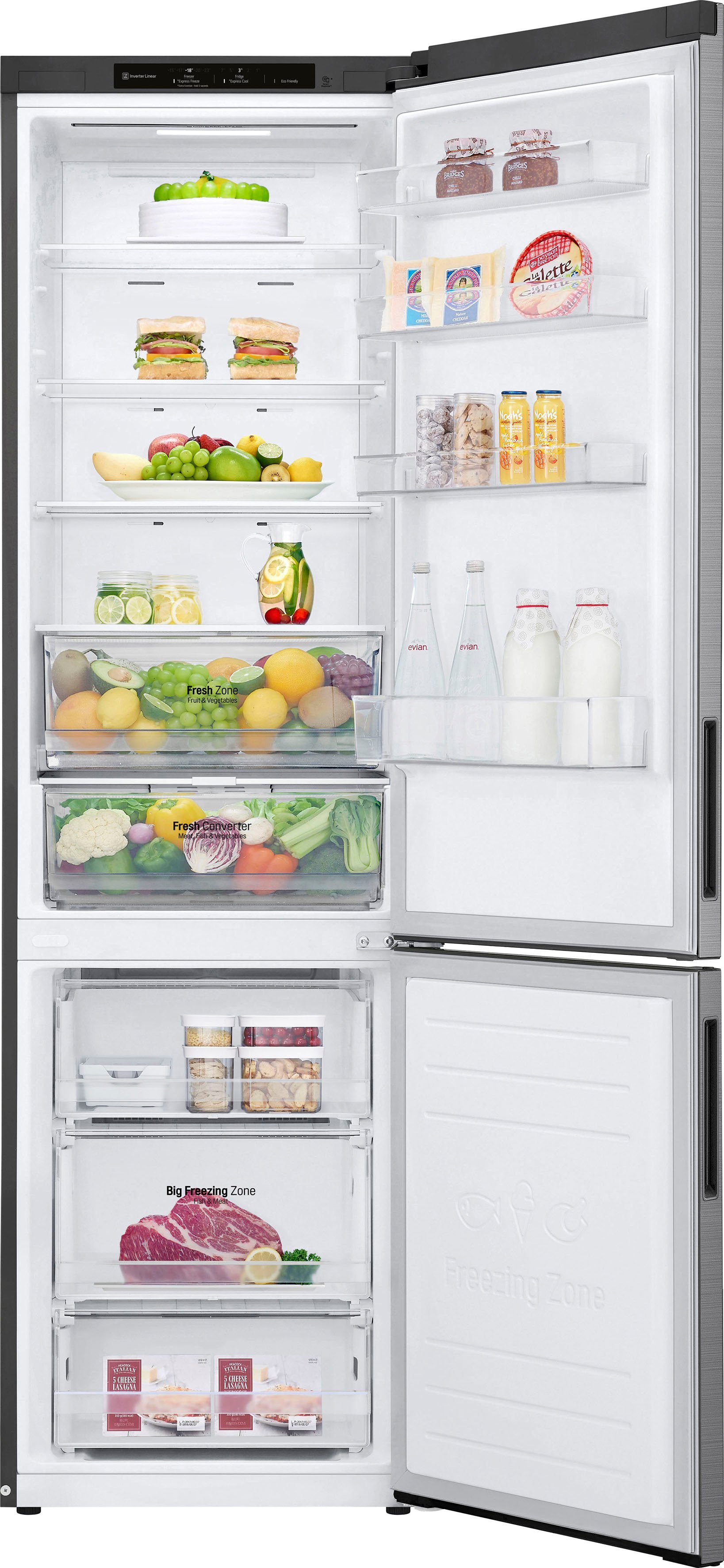 LG Kühl-/Gefrierkombination GBP62PZNBC, 203,0 cm hoch, 59,5 cm breit