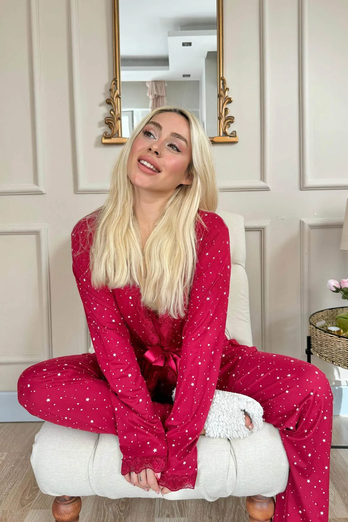 Pijamaevi  Pyjama set - Bordeaux - Muster