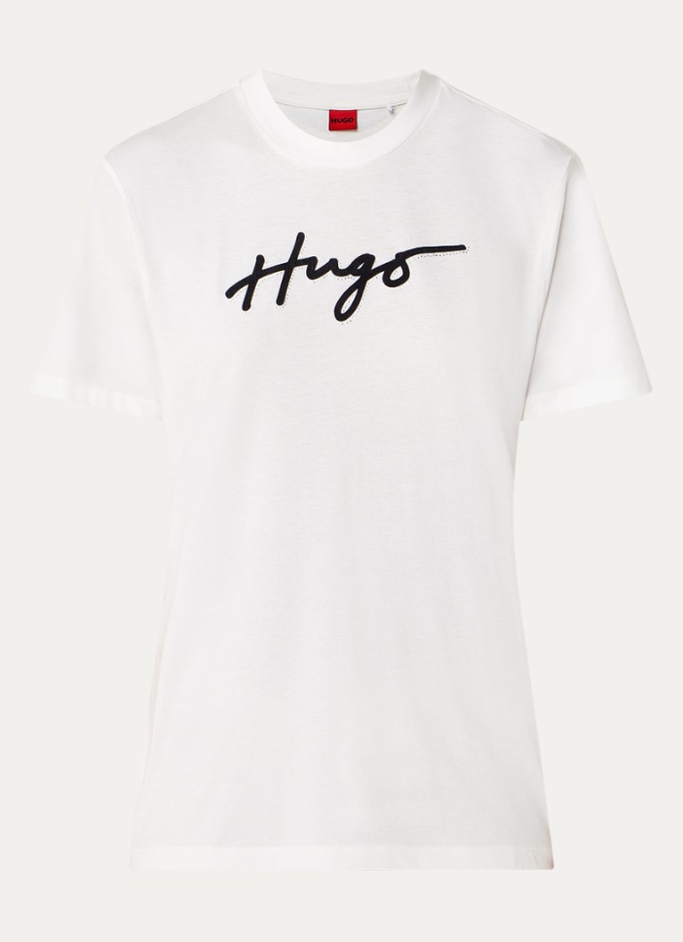 HUGO BOSS Vintage T-shirt with logo and rhinestones