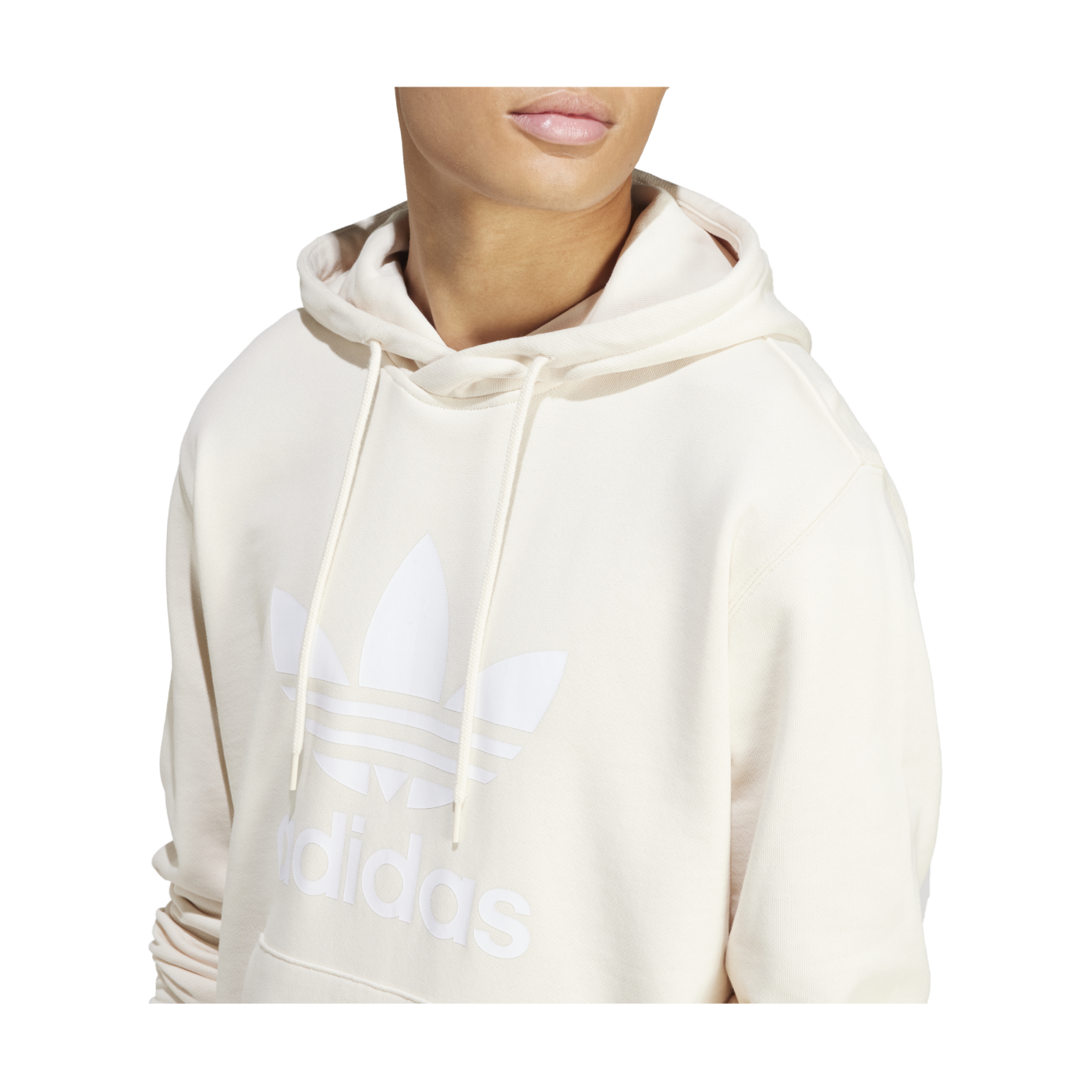 adidas Adicolor Trefoil Hoody Beige