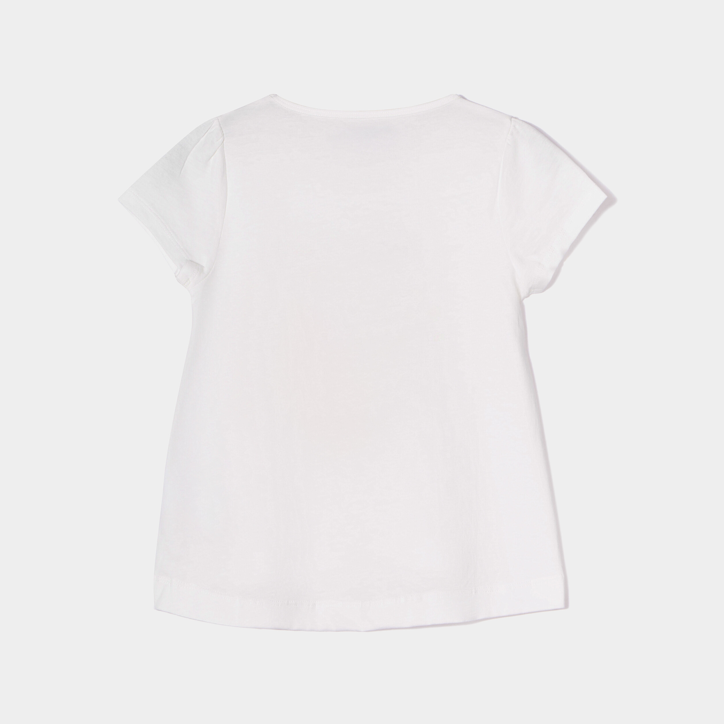 Ensemble pyjama short 2 pièces coton blanc fille | La Halle