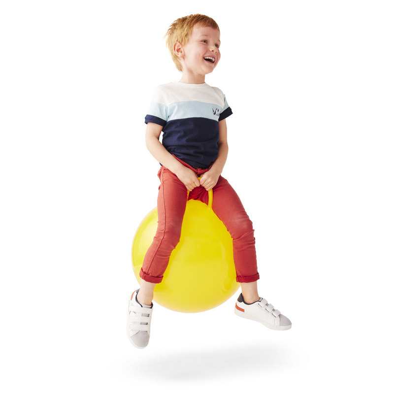 Ballon sauteur jaune 45 cm Oxybul
