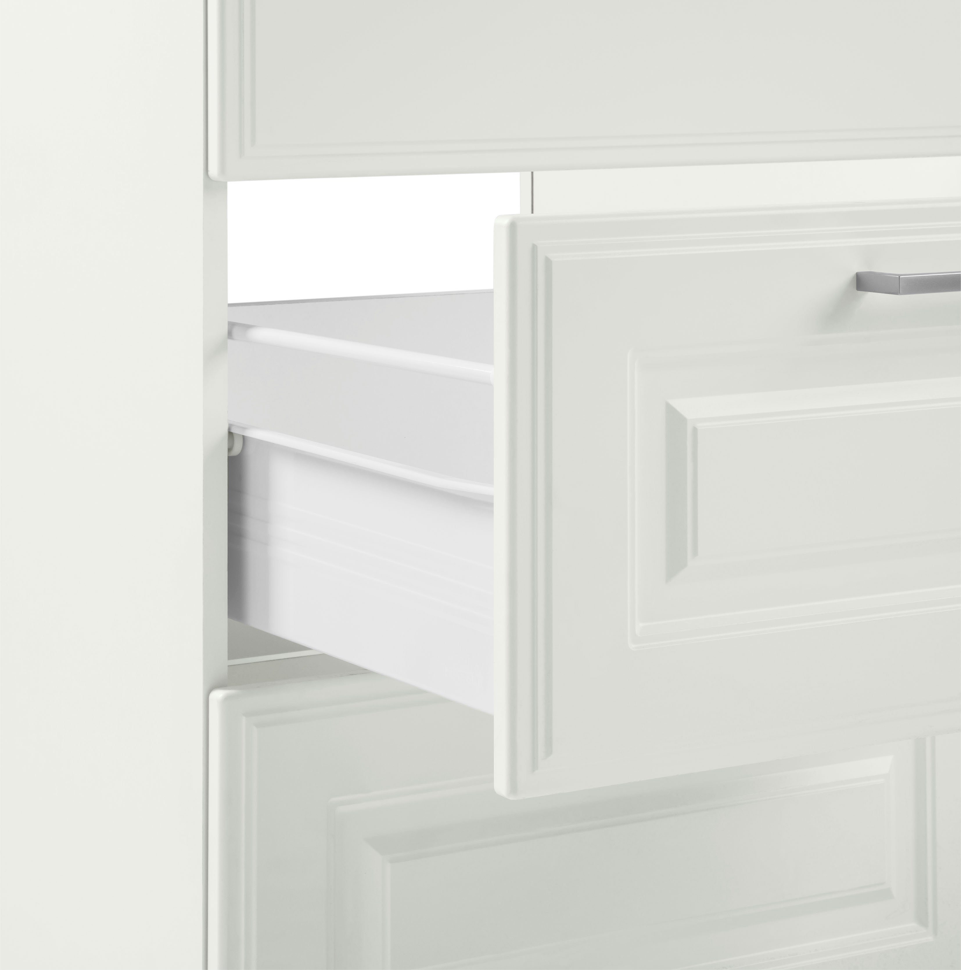 HELD MÖBEL Küchenzeile Stockholm, Breite 280 cm, mit hochwertigen MDF Fronten im Landhaus-Stil