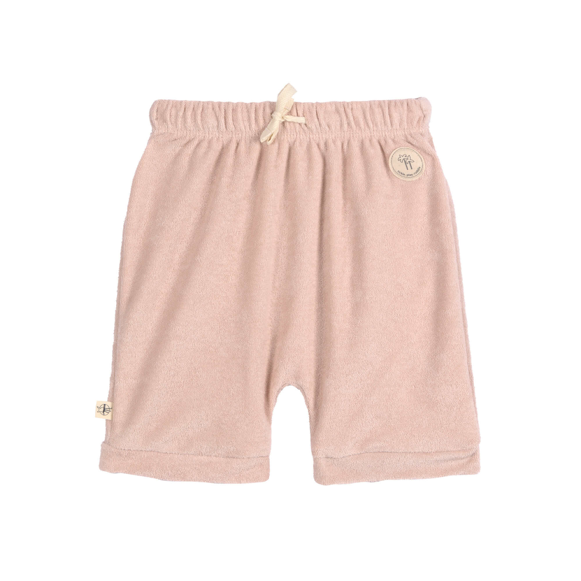 Frottee Shorts Kinder - Powder Pink, Rosa