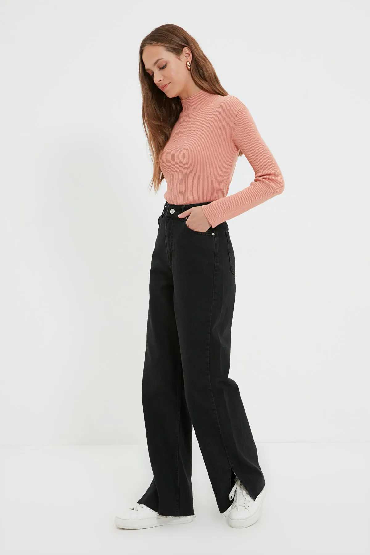 Trendyol Modest  Jeans - Schwarz - Wide Leg