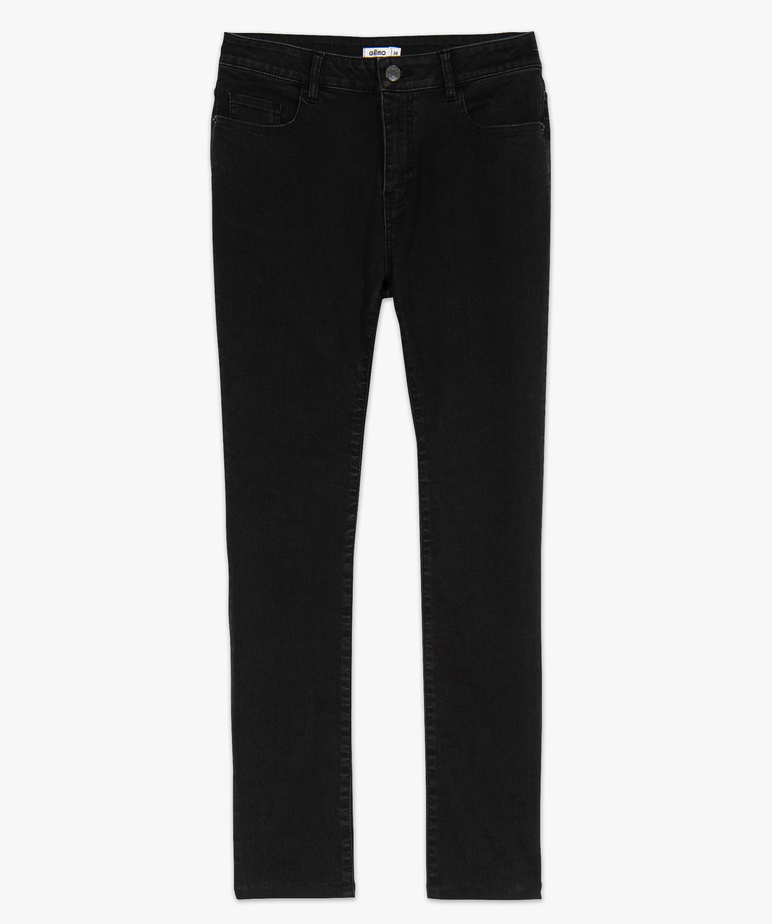 Jean femme slim à taille haute - L26 noir | GEMO