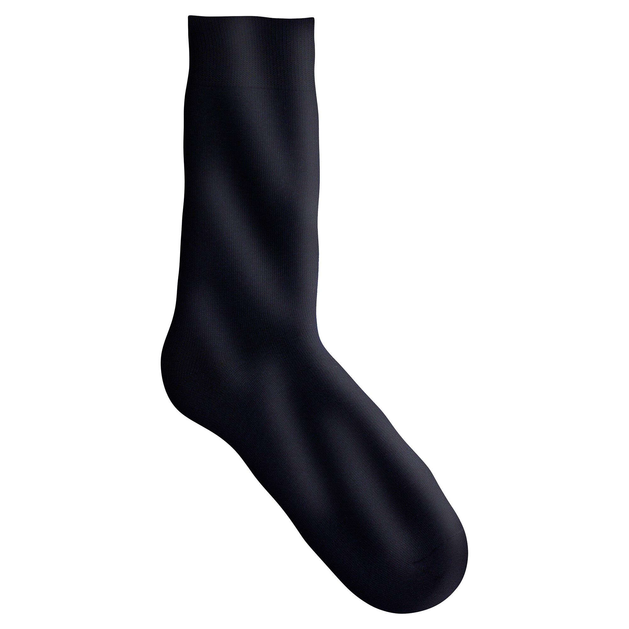 Mi-chaussettes unies bouclette coton thermique