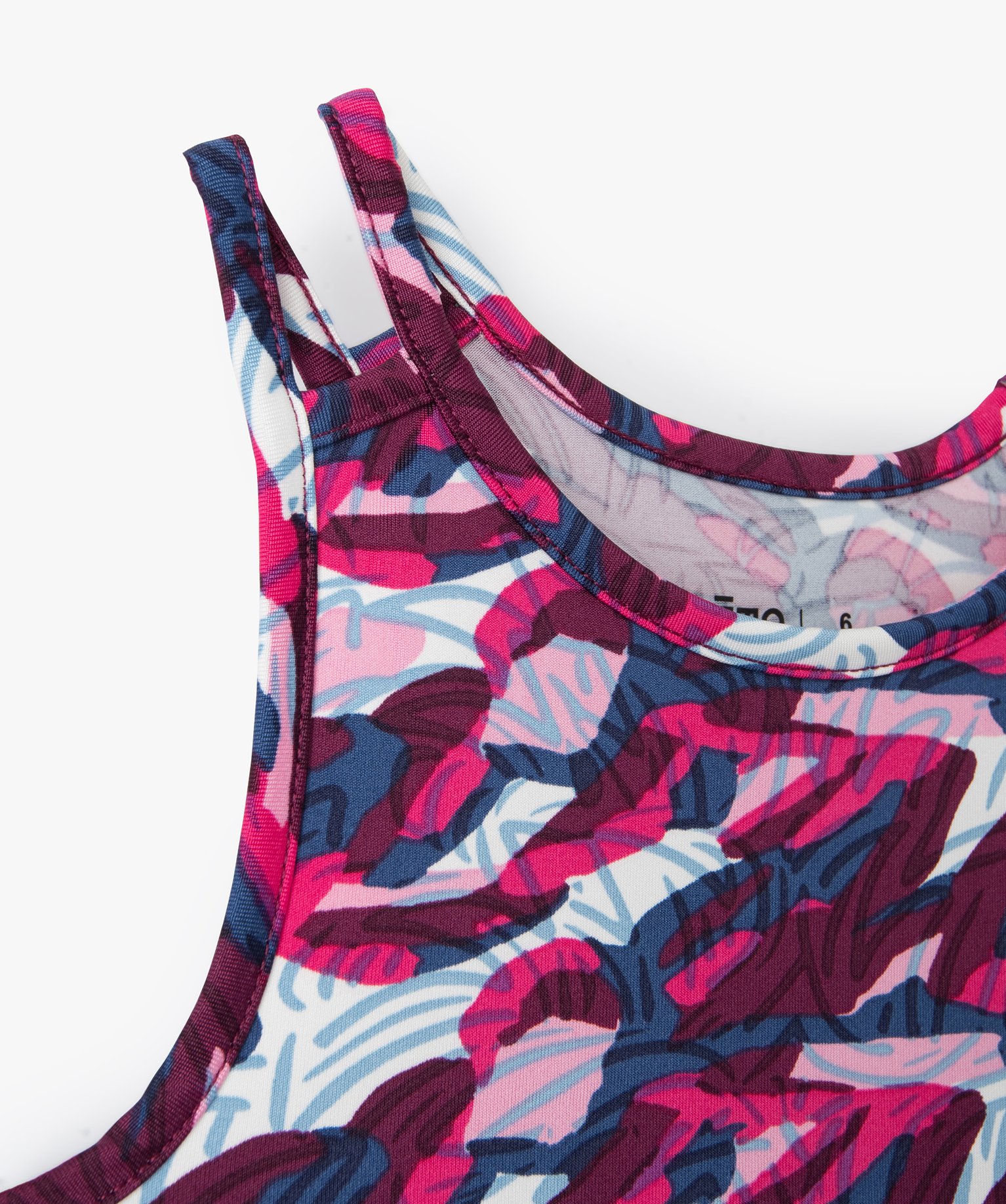 Débardeur court imprimé fille multicolore | GEMO