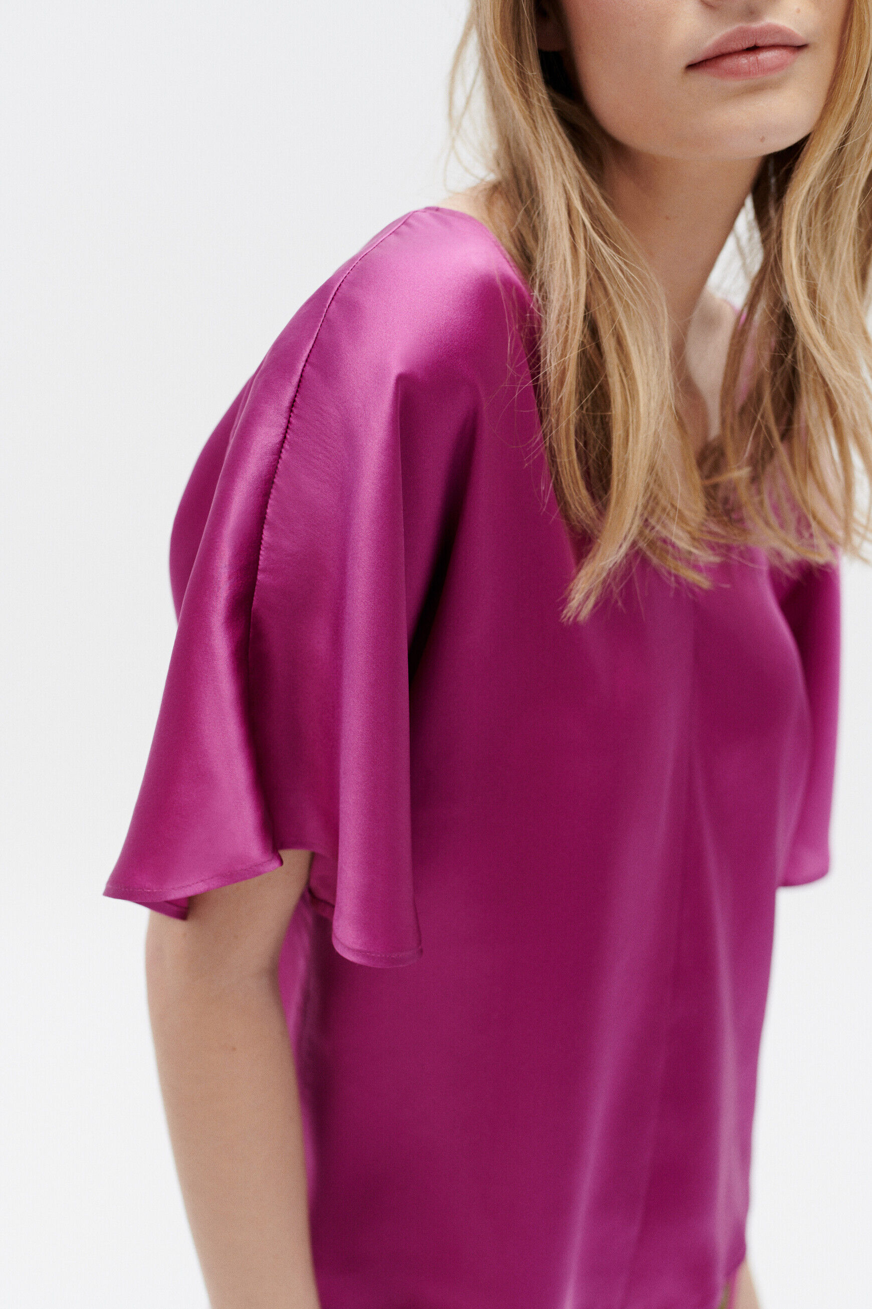 Blouse cselma violet clair femme