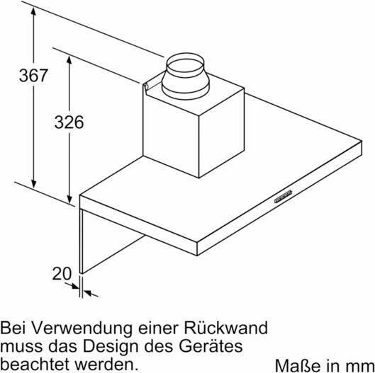SIEMENS Wandhaube Serie iQ300 LC97BHM50