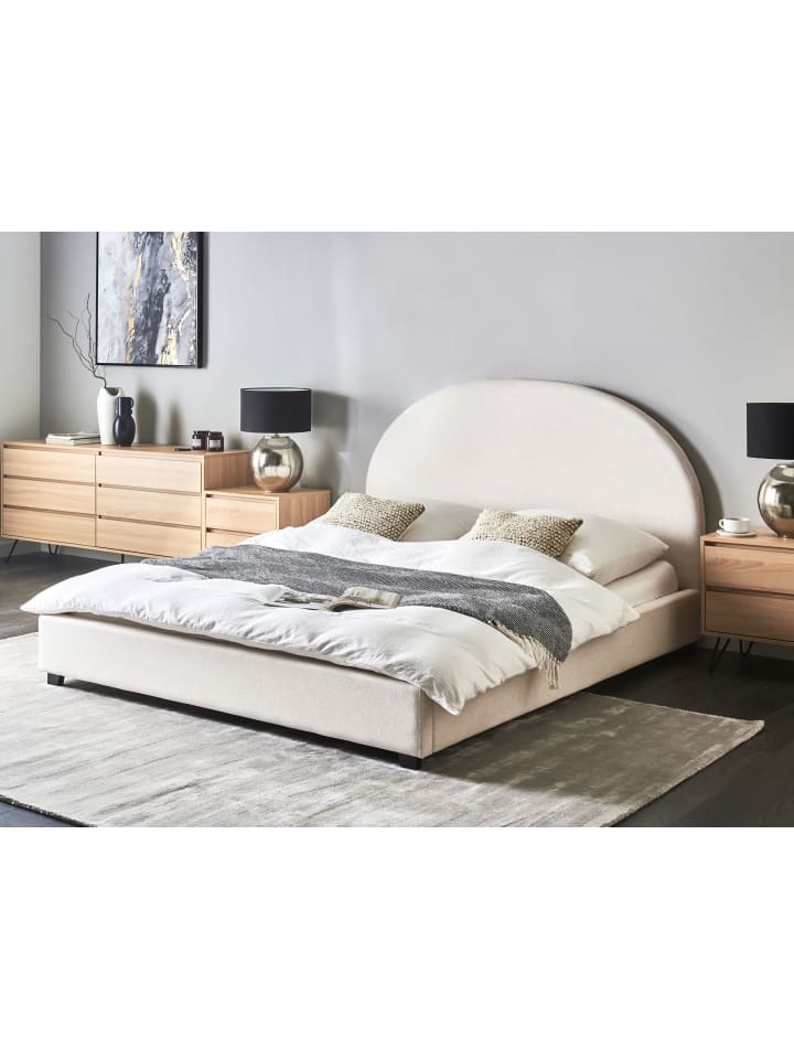 Beliani Doppelbett VAUCLUSE in Weiß - (W) 174 x (H) 112 x (L) 214 cm günstig kaufen onesize