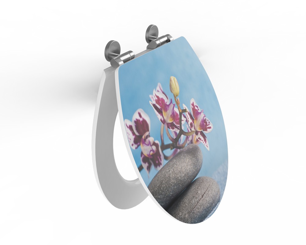 K&H Sanitary Duschwell MDF WC-Sitz PET - Orchidee
