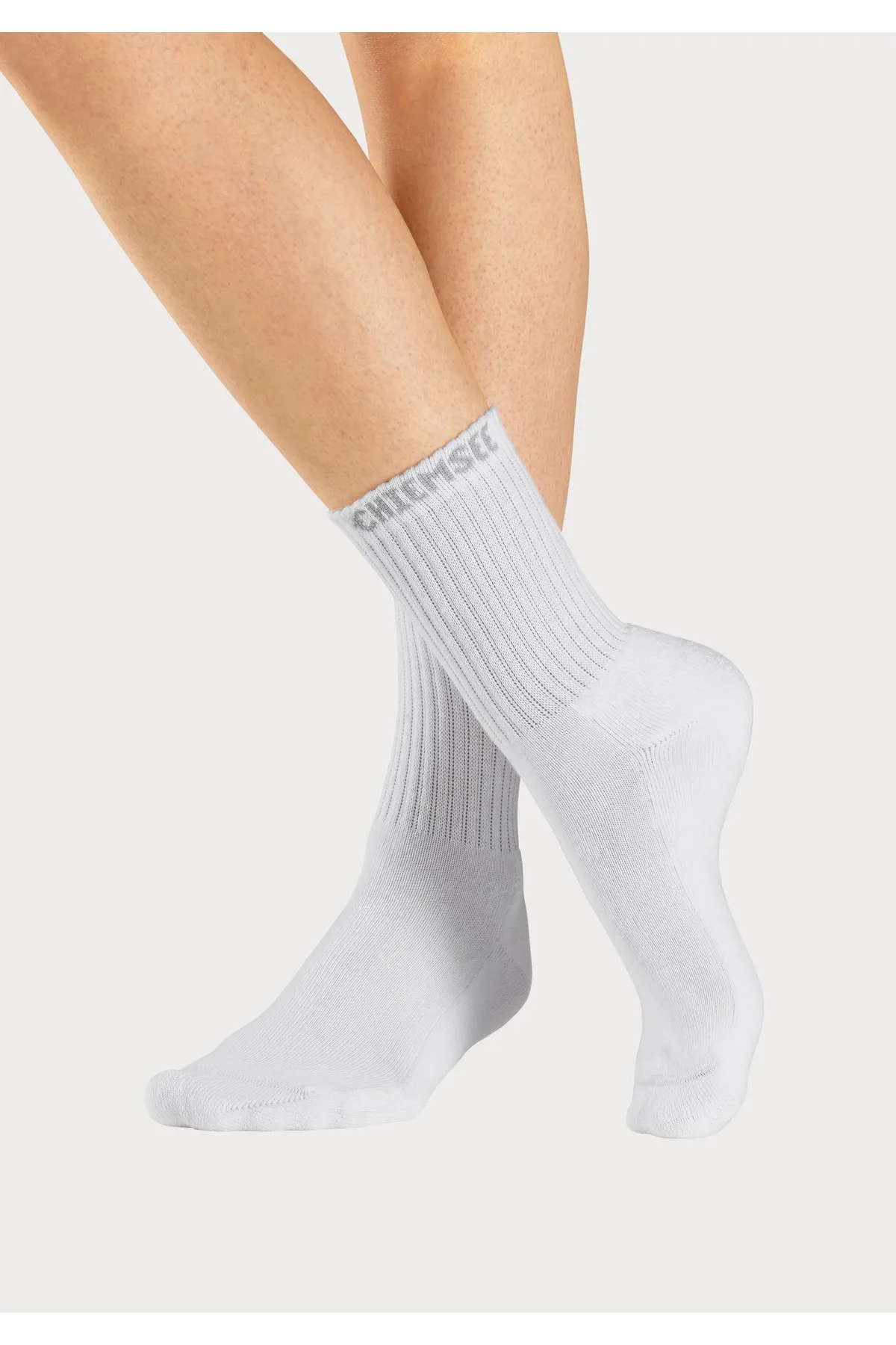 Chiemsee  Socken - Weiß - Unifarben