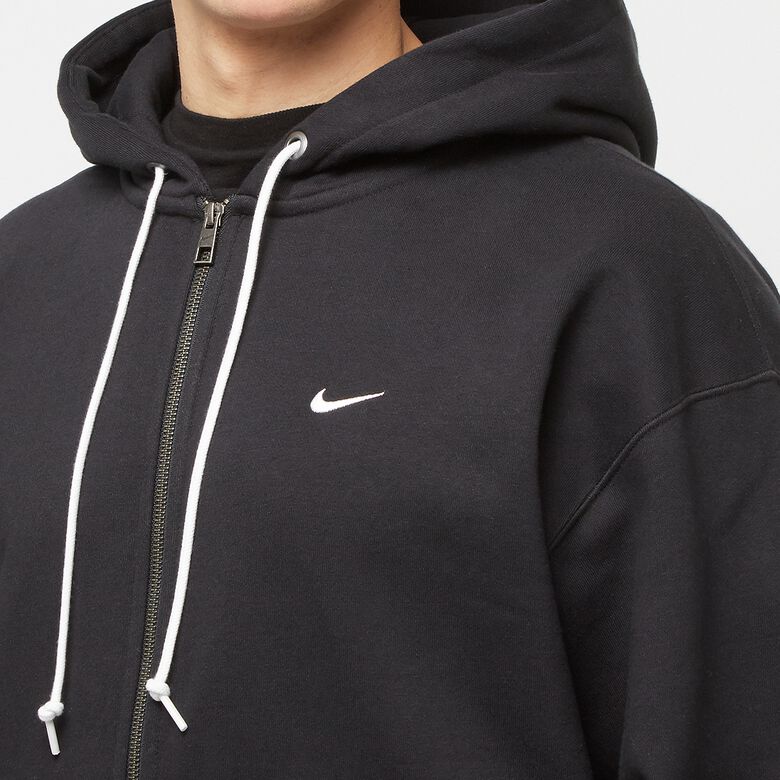 NIKE Solo Swoosh HW Full-Zip Hoodie black/white
