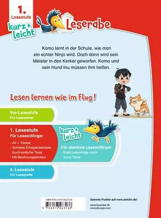 Leserabe - 1. Lesestufe Kurz und leicht: Geheimauftrag für Ninja Komo