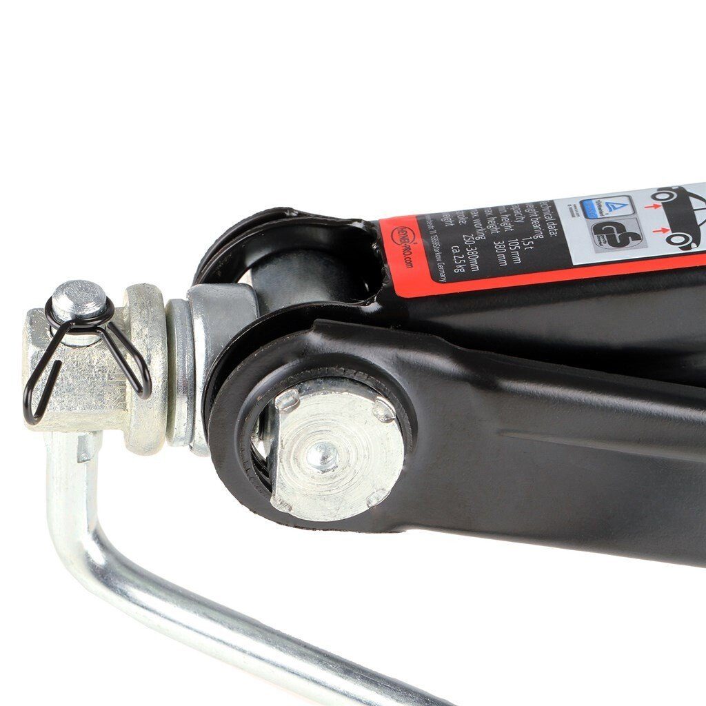 HEYNER Wagenheber Scherenwagenheber + Kurbel Gummiauflage 1,5t SUV/PKW + Tasche