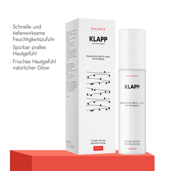 KLAPP Skin Care Science Triple Action Moisturizing Serum Gesichtsserum