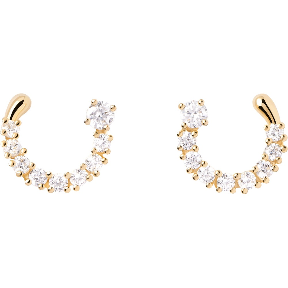 P D Paola Boucles d'oreilles à fermoir à poussette 925 Argent Boucles d'oreilles