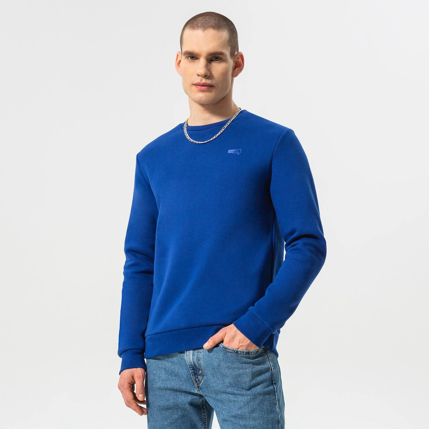 CONFRONT SWEATSHIRT ESSENTIAL CREW Dunkelblau