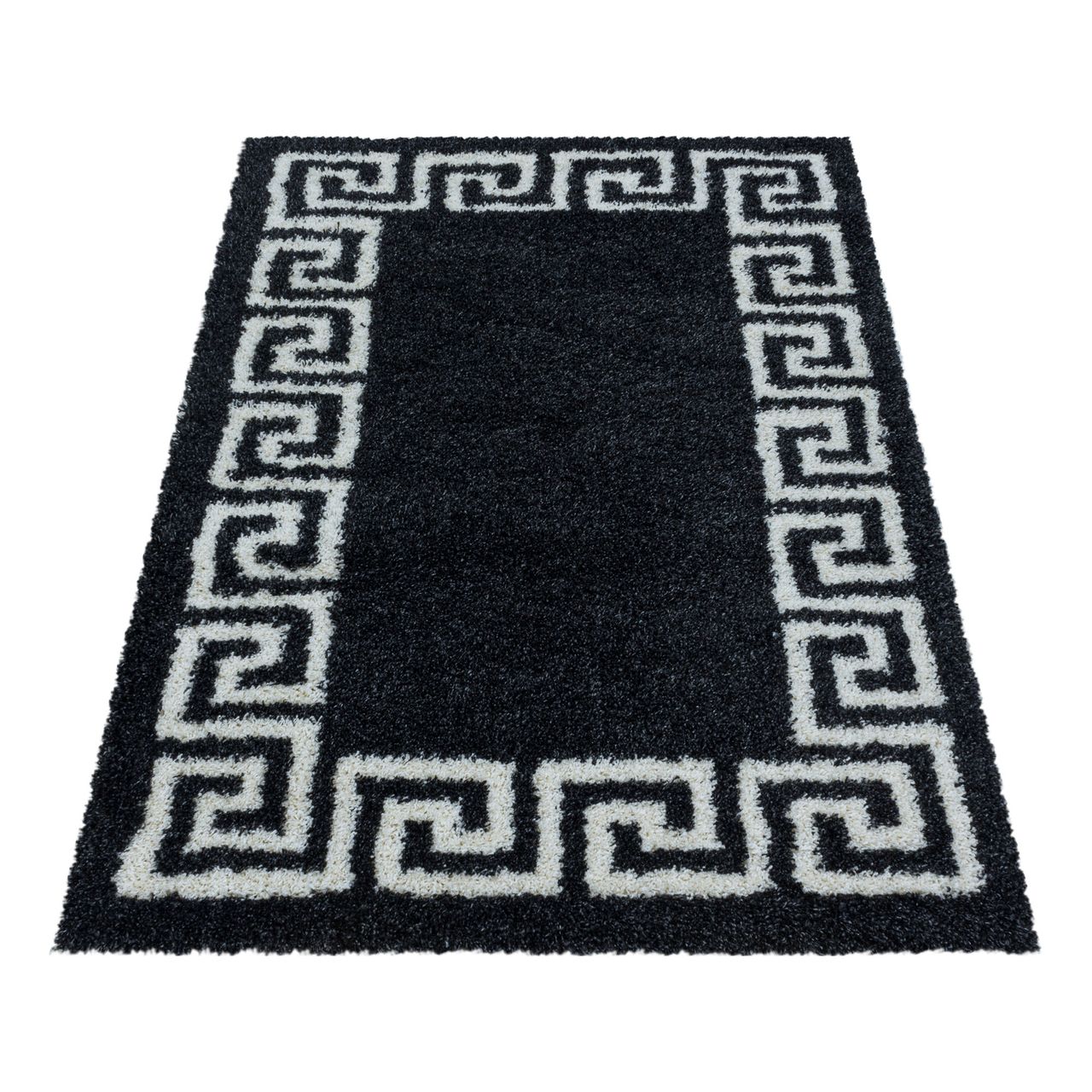 Ayyildiz Teppich, HERA 3301, ANTHRAZIT, 140 x 200 cm