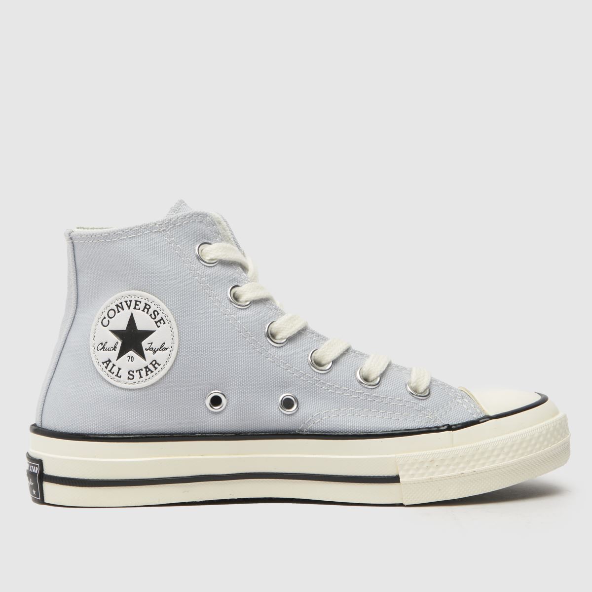 Converse ljusgrå Chuck 70 Hi Junior-sneakers