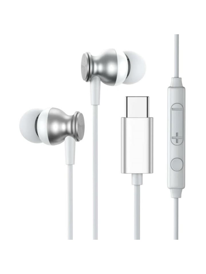 COFI 1453 Joyroom JR-EC04 kabelgebundene In-Ear Kopfhörer mit Fernbedienung in Silber günstig kaufen onesize
