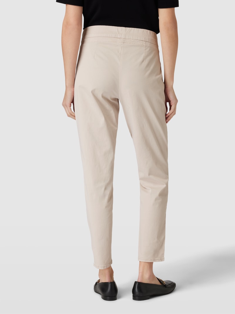 Hose mit Zierhnähten Modell 'EASY' in offwhite