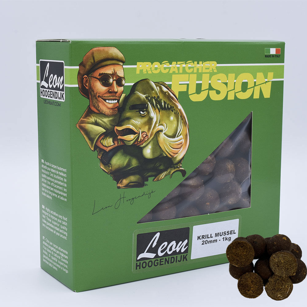 Bouillettes Hoogendijk Krill Mussel 1kg Procatcher Fusion Boilies